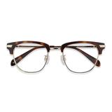 Unisex Browline Tortoise Acetate Prescription eyeglasses - EyeBuydirect's Identity