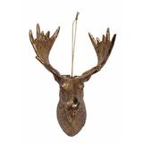 Steelside™ Moose Head Hanging Figurine Ornament Plastic in Yellow, Size 4.8 H x 3.0 W x 3.0 D in | Wayfair 43861