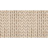 White Area Rug - Modern Rugs Handmade Braided Wool Area Rug Wool in White, Size 96.0 W x 0.5 D in | Wayfair nvk_braid-III-810