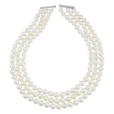 "Freshwater Cultured Pearl Multistrand Necklace, Women's, Size: 18"", White"
