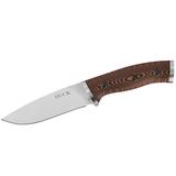 Buck 863 Selkirk Fixed Blade Knife 4.625" Drop Point 420HC Steel Blade Micarta Handle Brown and Black