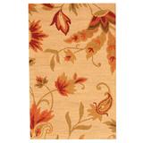 Brown/Orange/White Area Rug - Herat Oriental Hand Tufted Brown/Orange/Beige Area Rug Wool in Brown/Orange/White, Size 30.0 W x 0.5 D in | Wayfair