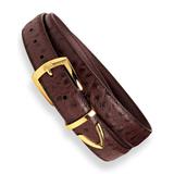 Men's John Blair Ostrich-Grain Belt, Cordovan Red L