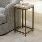 Lexington Laurel Canyon Ashcroft Accent Table Metal in Brown/Gray, Size 24.0 H x 12.0 W x 12.0 D in | Wayfair 721-951