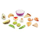 Learning Resources 15 Piece New Sprouts® Multicultural Food Set Plastic in Green/Indigo, Size 4.1 H x 9.1 W x 11.9 D in | Wayfair LER7712