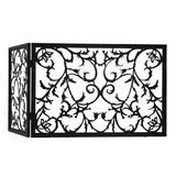 Meyda Tiffany Vine 2 Panel Fireplace Screen Steel in Black/Gray, Size 23.0 H x 34.0 W x 17.0 D in | Wayfair 97928