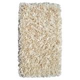 Brown/White Area Rug - The Conestoga Trading Co. Handmade Shag Cotton Cream Area Rug Cotton in Brown/White, Size 55.0 W x 0.75 D in | Wayfair