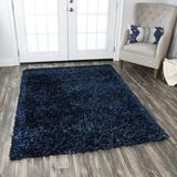 The Conestoga Trading Co. Kiera Handmade Tufted Blue Area Rug Polyester in Blue/Brown, Size 72.0 W x 1.6 D in | Wayfair CNTC4146 27669732