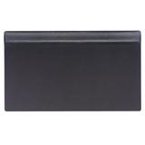 Black Leather Desk Pad w/ Top Rail, 34 x 20