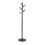 Safco Products Company Hook Head Coat Rack Metal in Black, Size 68.0 H x 15.0 W x 15.0 D in | Wayfair 4241BL