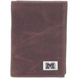 "Michigan Wolverines Leather Trifold Wallet with Concho"