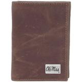 Ole Miss Rebels Leather Trifold Wallet with Concho