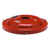 LINCOLN 46007 Drum Cover,16 gal.,Steel,Red