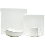 Red Vanilla Extreme 4 Piece Bone China Place Setting, Service for 1 Bone China/Ceramic in White | Wayfair EW3400-905