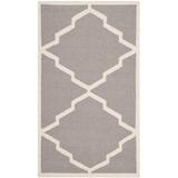 Gray Area Rug - Darby Home Co Brambach Handwoven Wool Grey Area Rug Wool in Gray, Size 30.0 W x 0.25 D in | Wayfair DBHC4575 29878953