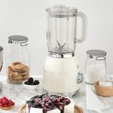 Smeg 50s Style Countertop Blender, Stainless Steel, Size 15.63 H x 7.76 W x 6.42 D in | Wayfair BLF01CRUS