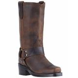 Haband Women's Dan Post Gaucho Nutty Cowboy Boot with Harness, Brown, Size 7 Medium, M