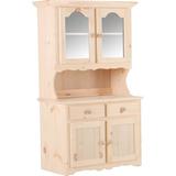 Chelsea Home Dalton Dining Hutch Wood in Brown/Green/White, Size 70.0 H x 36.0 W x 19.0 D in | Wayfair 85367019-UNFI