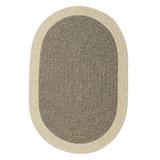 Gray Area Rug - August Grove® Rupert Bordered Braided Wool Area Rug Wool in Gray, Size 60.0 W x 0.5 D in | Wayfair ATGR4967 30401067