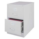 HIRSH 14414 18" W 2 Drawer Vertical File Cabinet, Light Gray, Legal