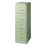 HIRSH 17891 15" W 4 Drawer Vertical File Cabinet, Putty, Letter