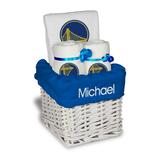White Golden State Warriors Personalized Small Gift Basket