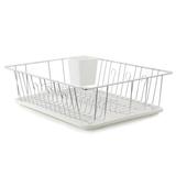 Better Chef Countertop Dish Rack Stainless Steel/Plastic in Gray, Size 5.3 H x 17.7 W x 13.7 D in | Wayfair 95089240M