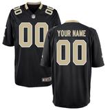 Youth Nike Black New Orleans Saints Custom Game Jersey