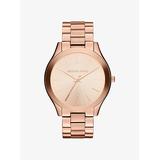 Michael Kors Oversized Slim Runway Rose Gold-Tone Watch Rose Gold One Size