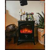 e-Flame USA Hamilton Electric Stove in Black, Size 21.6 H x 14.8 W x 10.0 D in | Wayfair EF-BLT04