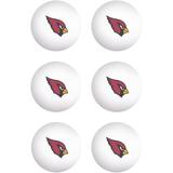 WinCraft Arizona Cardinals 6-Pack Table Tennis Balls