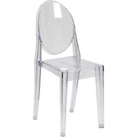 Flash Furniture Ghost Side Chair in Transparent Crystal FLS-FH-111-APC-CLR-GG
