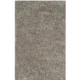 White Indoor Area Rug - Brayden Studio® Elborough Hand-Tufted Gray Area Rug Polyester in White, Size 60.0 H x 36.0 W x 1.0 D in | Wayfair