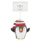 Hallmark Baby Decoupage Penguin Christmas Hanging Ornament in Black/Gray/Red, Size 3.86 H x 3.94 W x 3.15 D in | Wayfair 1HGO1014