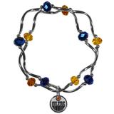 "Women's Edmonton Oilers Bead Stretch Bracelet"