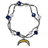 "Women's Los Angeles Chargers Bead Stretch Bracelet"