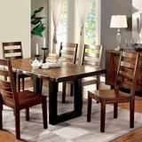 A&J Homes Studio Maddie Dining Table Wood in Black/Brown, Size 30.0 H x 72.0 W x 40.0 D in | Wayfair 36WF0A6JT