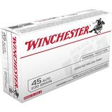 Winchester Usa White Box Ammo 45 Acp 230gr Jhp - 45 Auto 230gr Jacketed Hollow Point 50/Box
