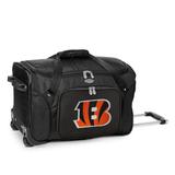 "Black Cincinnati Bengals 22"" 2-Wheeled Duffel Bag"