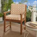 Bay Isle Home™ Indoor/Outdoor Sunbrella Lounge Chair Cushion in Orange/Brown, Size 5.0 H x 23.5 W x 23.0 D in | Wayfair BAYI3731 32436637