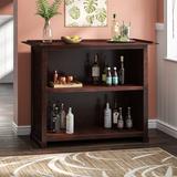 Breakwater Bay Meith Bar Cabinet Wood in Red, Size 42.0 H x 28.5 D in | Wayfair BRWT3192 29086363