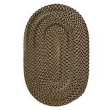 Green Area Rug - Loon Peak® Morris Geometric Braided Wool Area Rug Wool in Green, Size 48.0 W x 0.5 D in | Wayfair LOON6688 32439344