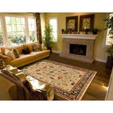 Astoria Grand Lisette Oriental Hand-Knotted Wool Camel Area Rug Wool in Brown, Size 93.0 W x 0.45 D in | Wayfair ASTG3488 32729917