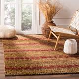 Loon Peak® Jimerson Hand-Knotted Brown/Gold Area Rug Cotton/Jute & Sisal in Yellow, Size 60.0 W x 0.75 D in | Wayfair BNGL6794 32894798