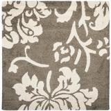 Brown/White Area Rug - Winston Porter Chaffin Floral Dark Beige Area Rug Polypropylene in Brown/White, Size 79.0 W in | Wayfair HOHN8755 32896310