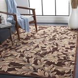 Brown Area Rug - Winston Porter Gordon Floral Light Area Rug Viscose in Brown, Size 96.0 W x 0.25 D in | Wayfair CHLH6160 32887943
