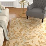 Brown/White Area Rug - Winston Porter Gordon Light Cream Area Rug Viscose in Brown/White, Size 63.0 W x 0.25 D in | Wayfair CHLH6161 32887947