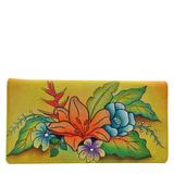 Anna by Anuschka Ladies Wallet with Rear Gusset Multi No Size Leather,Polyester