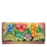 Anna by Anuschka Multi Pocket Wallet Multi No Size Leather,Polyester