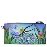 Anna by Anuschka Organizer Wallet Multi No Size Leather,Polyester